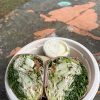 Kale caesar wrap   at Nourish Hanalei in Hanalei