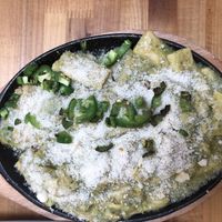 Spinach and jalapeño Mac & Cheeze….. omg, perfect at Souley Vegan in Oakland