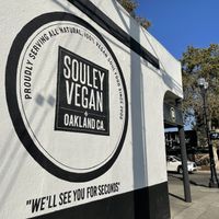 Signage  at Souley Vegan in Oakland