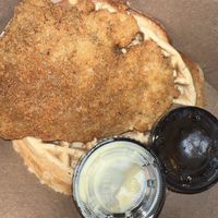 Seitan & waffles 🧇   at Souley Vegan in Oakland