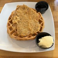 Chicken and Waffles  at Souley Vegan in Oakland
