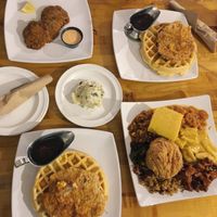 Sampler plate was my favorite  at Souley Vegan in Oakland