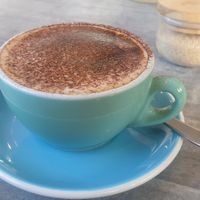 Oat milk coffee at Briki in Thornbury