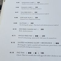 Menus at Alchemy in Koh Samui