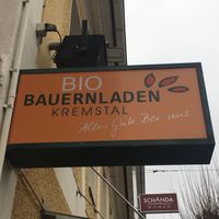 Sign  at BioBauernladen Kremstal in Kirchdorf An Der Krems