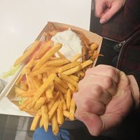 Oumph! plate. (Aka döner box or shawarma)  at 7:ans in Gothenburg