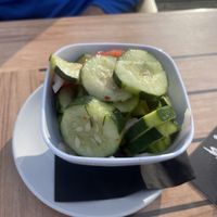 Cucumber salad  at Fresco's in St Petersburg
