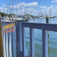 Waterfront seating  at Fresco's in St Petersburg