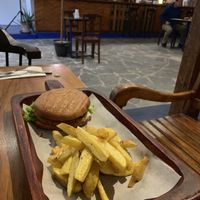Veggie burger at Amazonika Restaurant in Chachapoyas
