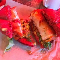 Buffalo cauliflower burger  at BrewDog in St Andrews