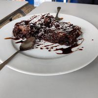 Vegan Brownie at Campomar in San Vicente De La Barquera