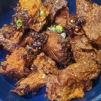Seitan Chili Wings at Queen & Rook Game Cafe in Philadelphia