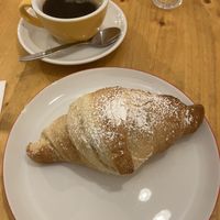 Apricot croissant and small americano   at Nothaft Cafe in Berlin