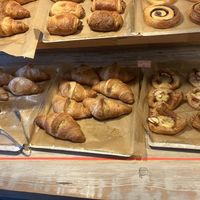 Below: vegan croissants and apple sweets  at Nothaft Cafe in Berlin