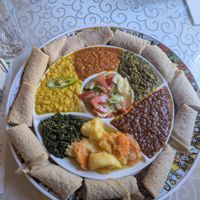 vegetarian platter ( complete vegan) at Lucy in Nuremberg