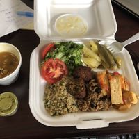 Tofu steak plate  at Back to Nature in St Croix
