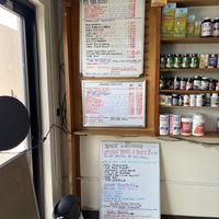 Menu  at Back to Nature in St Croix