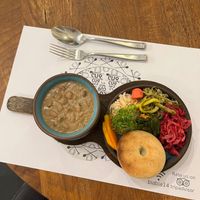 Lobio — beans in a clay pot. at Salobie Bia in Tbilisi