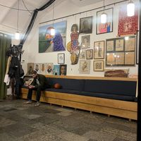 Museum-like interior. at Salobie Bia in Tbilisi