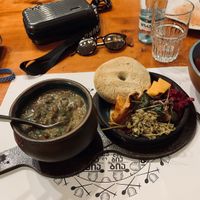 Lobio (beans) at Salobie Bia in Tbilisi