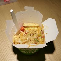 Sweet and sour tofu with rice noodles at Wokami in Oftringen