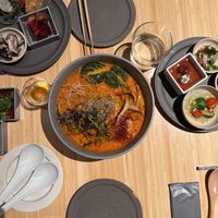 Delicious!!! Was really high quality food and very tasty!😄noodle soup was 1800 and the menu 3500  at Revive Kitchen Three - Hibiya Midtown in Tokyo