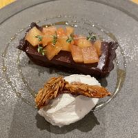 Chocolate tart  at Revive Kitchen Three - Hibiya Midtown in Tokyo