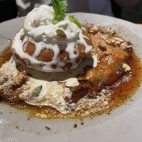 Crêpe suzette with baked apple  at Revive Kitchen Three - Hibiya Midtown in Tokyo