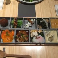 Tasting platter (a little bit of everything) at Revive Kitchen Three - Hibiya Midtown in Tokyo