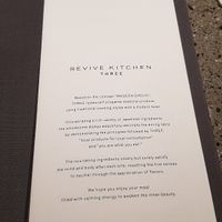 Intro at Revive Kitchen Three - Hibiya Midtown in Tokyo