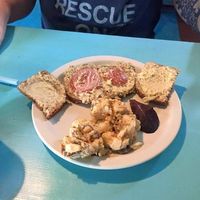Tuna melt and potato salad at Counter Culture in Austin