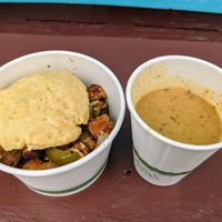 Brunch Biscuit Bowl deconstructed. at Counter Culture in Austin