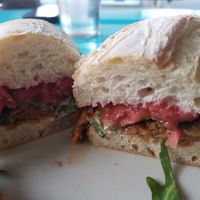Peach Texas Sandwich at Counter Culture in Austin