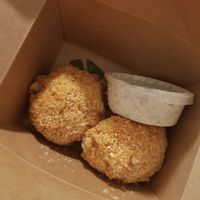 Mac n cheese balls 😍😍  at Counter Culture in Austin