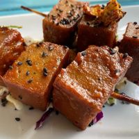 korean BBQ skewers- tasty  at Counter Culture in Austin