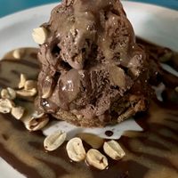 Peanut butter banana bar with ice cream   at Counter Culture in Austin