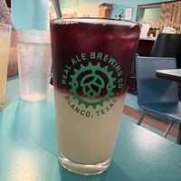 Hibiscus tea and lemonade Arnold Palmer  at Counter Culture in Austin
