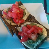 Raw bruschetta at Counter Culture in Austin