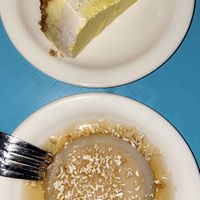 Flan, lemon cheesecake  at Counter Culture in Austin