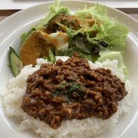 keema curry with soy meat  at Ku in Fujikawaguchiko