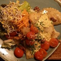 Tiroler Schlutzkrapfen mit Steinpilzfüllung at Bodhi in Ulm