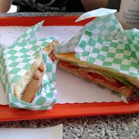 Veg ham sandwich at Astroburger in Hollywood