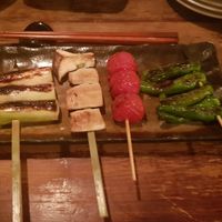 Vegetable skewers at Gonpachi - Nishiazabu in Tokyo