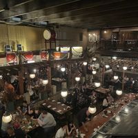 View from the second floor  at Gonpachi - Nishiazabu in Tokyo