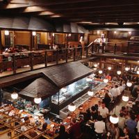 Lots of foreign tourists  at Gonpachi - Nishiazabu in Tokyo