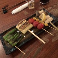 Vegetable skewers at Gonpachi - Nishiazabu in Tokyo