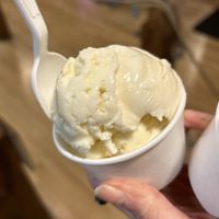 Vegan ginger ice cream (10/10😍)   at Mystic Drawbridge Ice Cream in Mystic