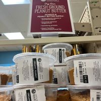 Fresh peanut butter at Earth Origins Market in Gainesville