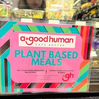 Prepared plant-based meals at Earth Origins Market in Gainesville