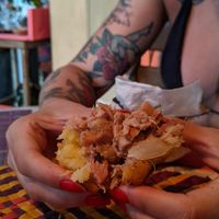 Coxinha de jaca at Cantinho da Maria  in Cairu